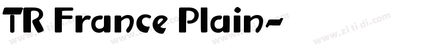 TR France Plain字体转换